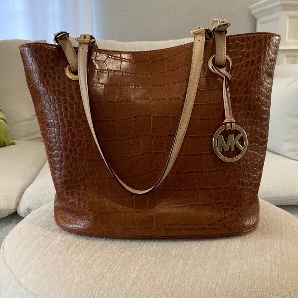 Michael Kors Purse, Croco Embossed Leather